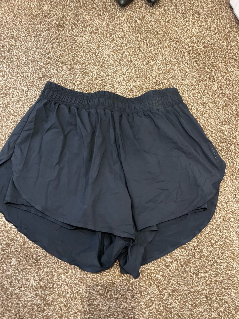 PARAGON Black Women's Athletic Shorts with Elastic Waistband